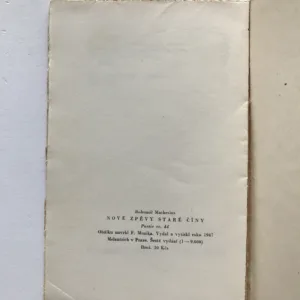 Nové zpěvy staré Číny, Bohumil Mathesius