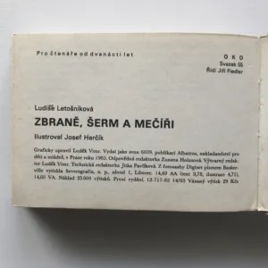 Zbraně, šerm a mečíři, Ludiše Letošníková, Josef Herčík