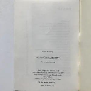 Dějiny Čech a Moravy 1+2, Julius Janovský