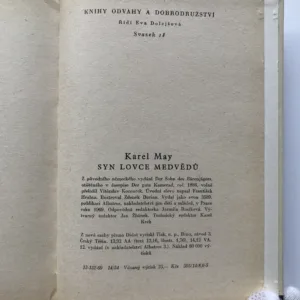 Syn lovce medvědů, Karel May, Zdeněk Burian