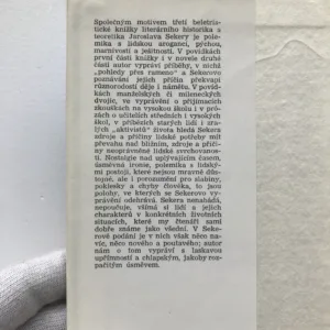 Pohledy přes rameno, Jaroslav Sekera