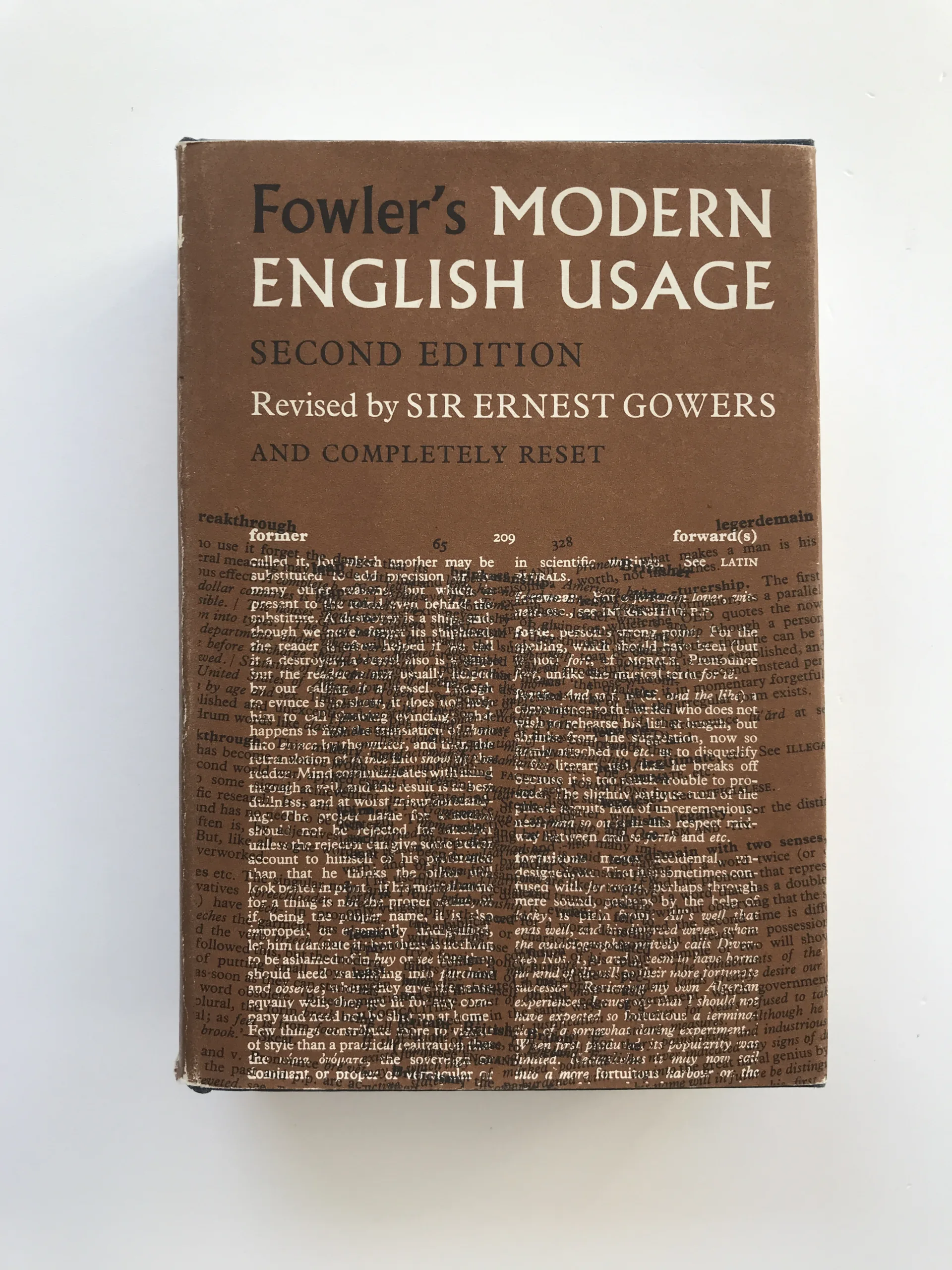 A Dictionary of Modern English Usage, H. W. Fowler
