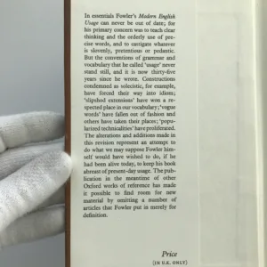 A Dictionary of Modern English Usage, H. W. Fowler