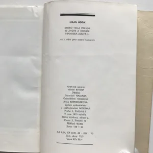 Paměti komorníka císaře Františka Josefa I., Milan Hodík