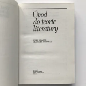 Úvod do teorie literatury, Josef Hrabák, Vladimír Štěpánek