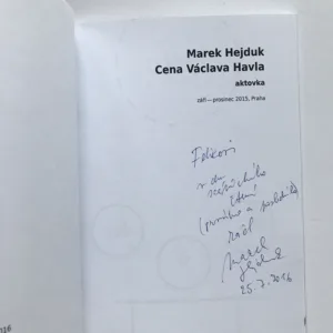 Cena Václava Havla, Marek Hejduk