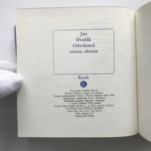 Odvrácená strana obrazu, Jan Dvořák