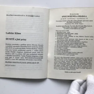 Husité a jiné prózy, Ladislav Klíma