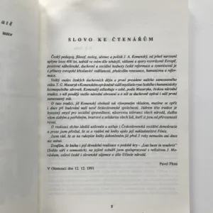 Labyrint srdce a ráj světa (Obrazy doby, života a díla Jana Amose Komenského), Pavel Floss