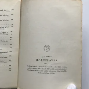 Mořeplavba, T. A. Pánek, Miloš Novák