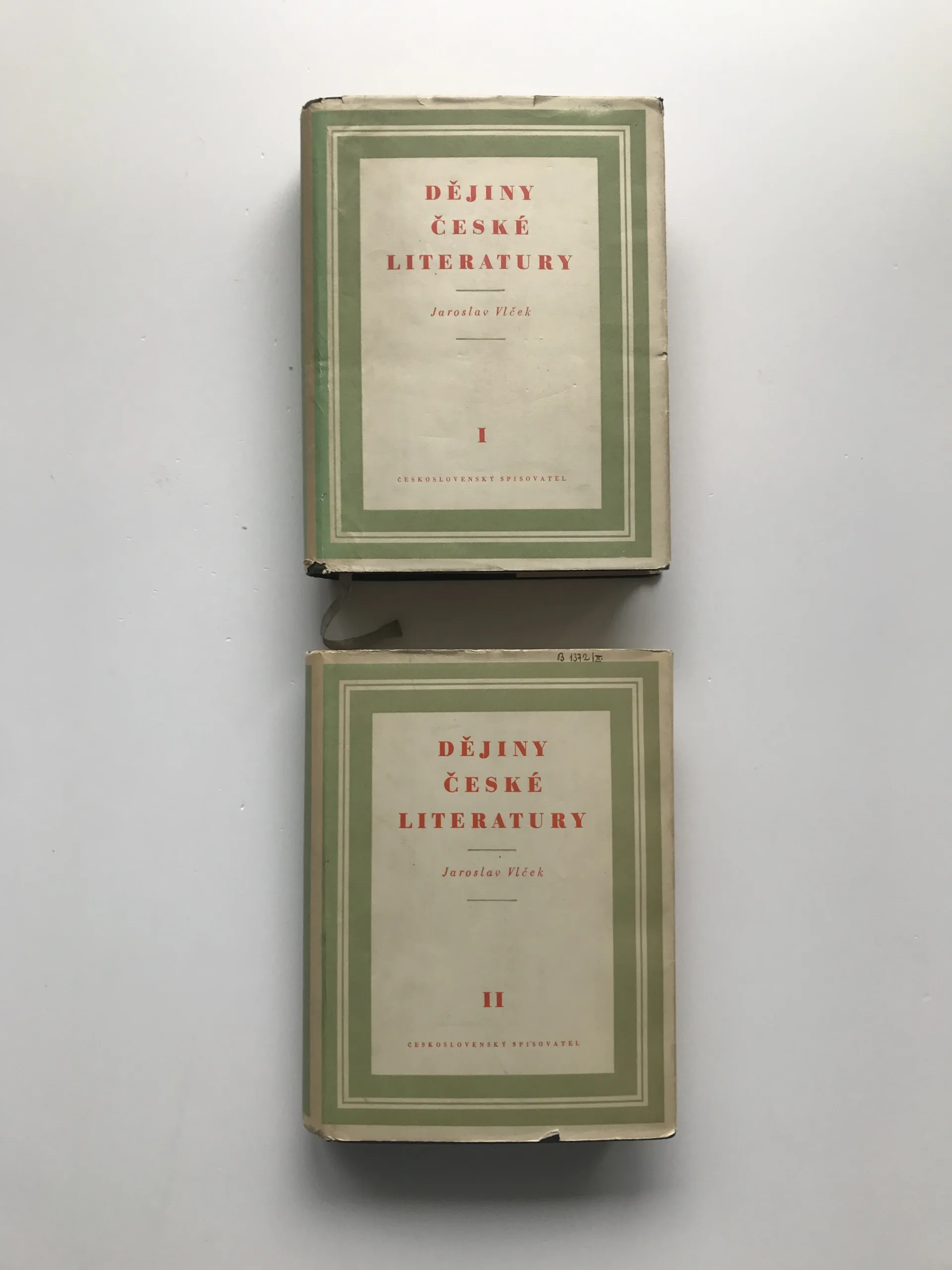 Dějiny české literatury 1+2, Jaroslav Vlček