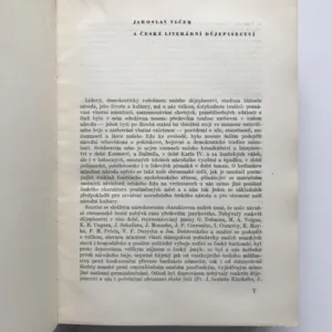 Dějiny české literatury 1+2, Jaroslav Vlček