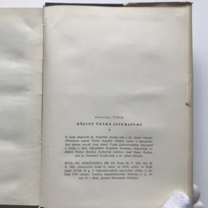 Dějiny české literatury 1+2, Jaroslav Vlček