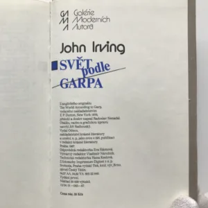 Svět podle Garpa, John Irving,