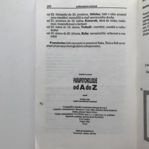 Parapsychologie od A do Z aneb Okultní vědy a jejich neuvěřitelné možnosti, Michéle Curcio