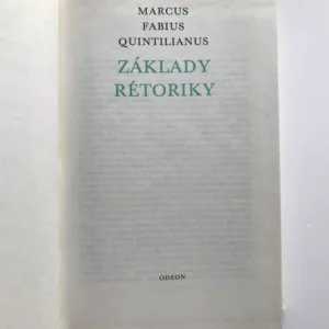 Základy rétoriky, Marcus Fabius Quinitilianus