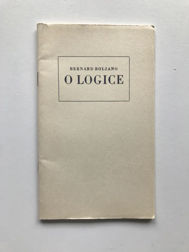 O logice, Bernard Bolzano