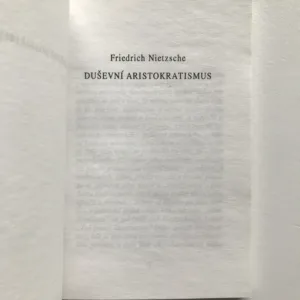 Duševní aristokratismus, Friedrich Nietzsche