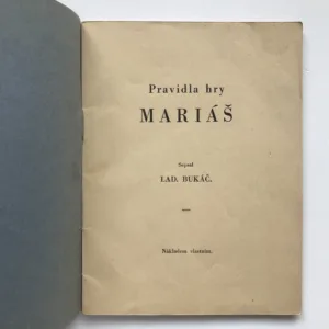 Pravidla hry mariáš, N. I. Buk, Ladislav Bukáč