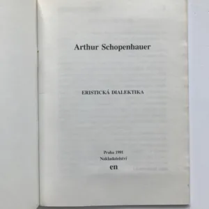 Eristická dialektika, Arthur Schopenhauer