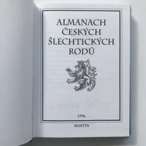 Almanach českých šlechtických rodů, Vladimír Pouzar
