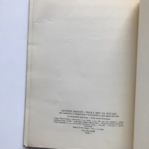 Škola hry na kytaru (Pro samouky i pokročilé s dodatkem o hře na havajskou kytaru), Antonín Bartoš