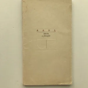 Útěcha z filosofie, Emanuel Rádl