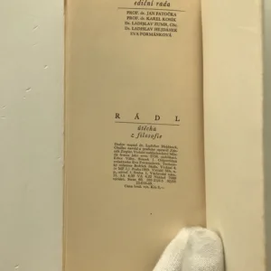 Útěcha z filosofie, Emanuel Rádl