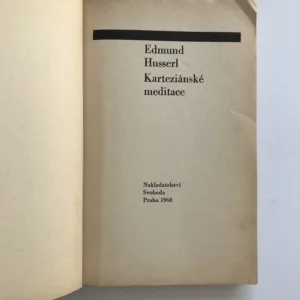 Karteziánské meditace, Edmund Husserl