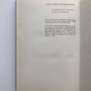 Labyrint světa a ráj srdce, Jan Amos Komenský