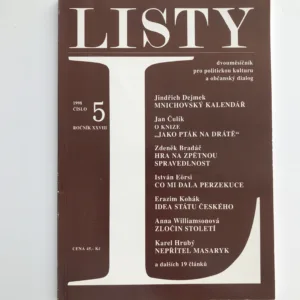 Listy 5/1998 (Dvouměsíčník pro politickou kulturu a občanský dialog)