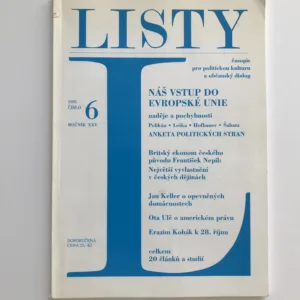 Listy 6/1995 (Dvouměsíčník pro politickou kulturu a občanský dialog)
