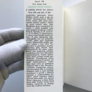 Nejsmutnější příběh, Ford Madox Ford