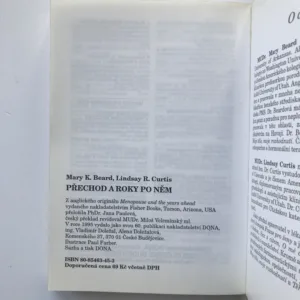 Přechod a roky po něm, Mary K. Beard, Lindsay R. Curtis