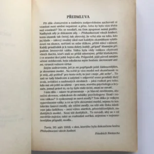 Soumrak model / Duševní aristokratismus / O životě a umění, Friedrich Nietzsche