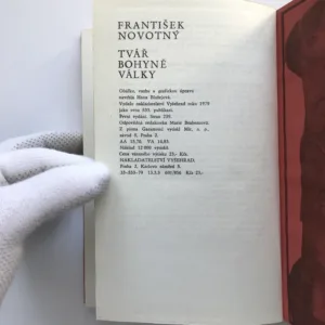 Tvář bohyně války, František Novotný