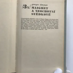 Třikrát Maigret a neochotní svědkové, Georges Simeon