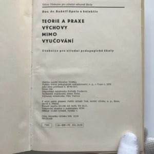 Teorie a praxe výchovy mimo vyučování, Rudolf Opata