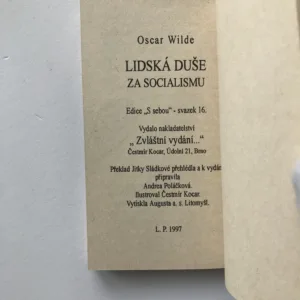 Lidská duše za socialismu, Oscar Wilde