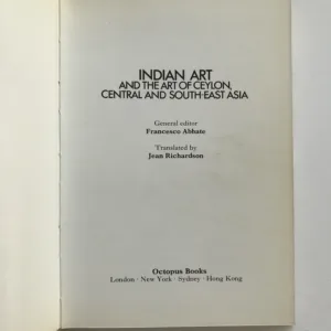 Indian Art and the Art of Ceylon, Central and South-East Asia, Francesco Abbate, Jean Richardson
