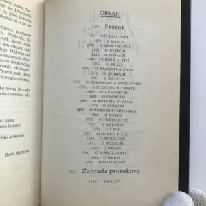 Prorok / Zahrada prorokova, Chalíl Džibrán