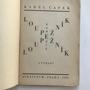 Loupežník, Karel Čapek
