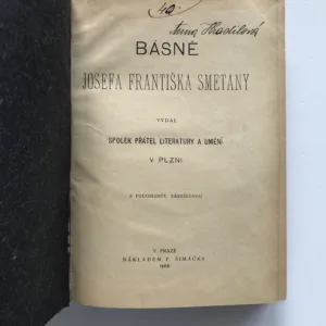Básně / Dvě pražské povídky, Josef František Smetana, Rainer Maria Rilke