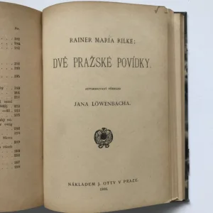 Básně / Dvě pražské povídky, Josef František Smetana, Rainer Maria Rilke