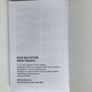 Rybí receptář, Miloš Štěpnička