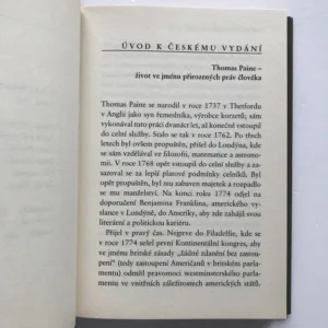 Thomas Paine a jeho Práva člověka, Christopher Hitchens