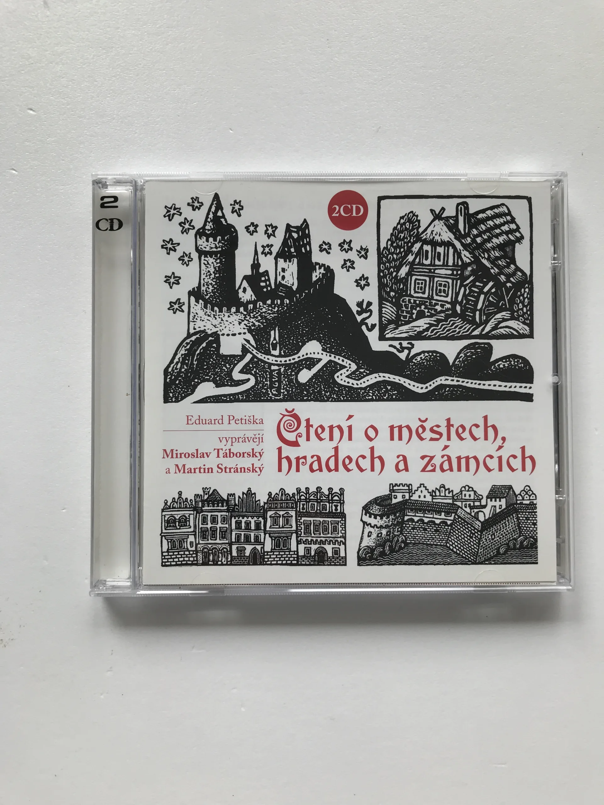 Čtení o městech, hradech a zámcích (2CD), Eduard Petiška, Miroslav Táborský, Martin Stránský
