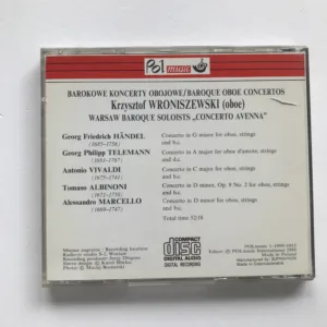 Albinoni / Händel / Marcello / Telemann / Vivaldi, Krzysztof Wroniszewski