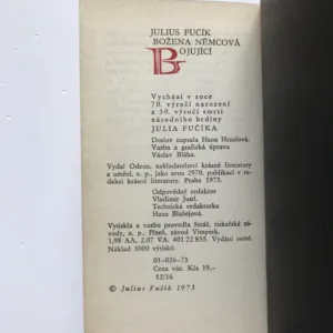 Božena Němcová bojující, Julius Fučík
