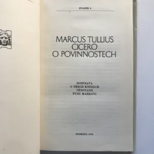 O povinnostech, Marcus Tullius Cicero